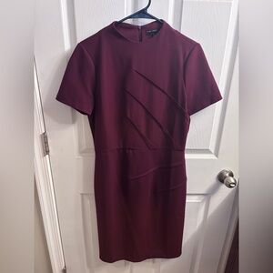 Maggy London Burgundy Sheath Dress 6